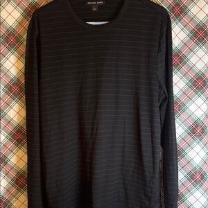 Michael Kors Men's Long Sleeve Black Tee